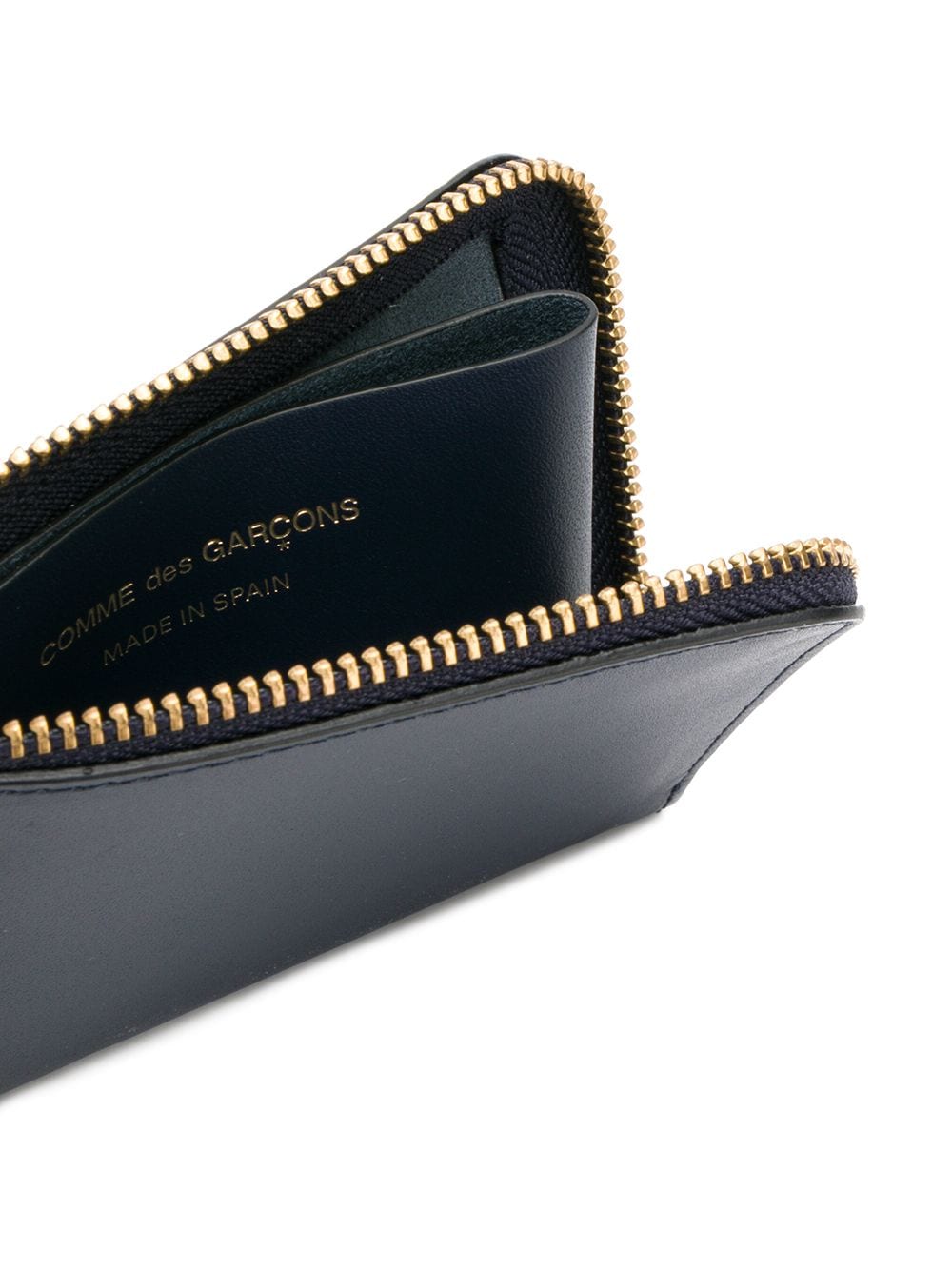 Shop Comme Des Garçons Homme Deux Compact Zipped Wallet In Blue