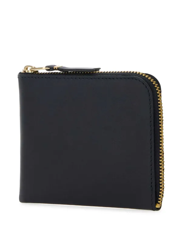 Comme des Garçons Compact Wallet Leather Comme Des Garçons Wallet Compact Zipped Wallet | Blue | FARFETCH PL