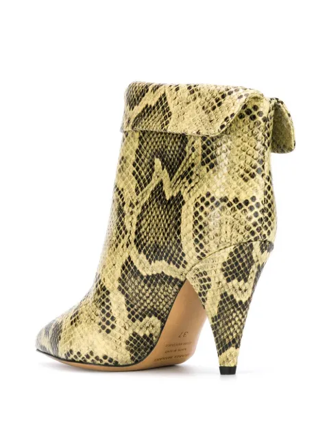 isabel marant snakeskin boots