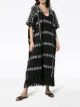 Pippa Holt tassel detail embroidered kaftan dress
