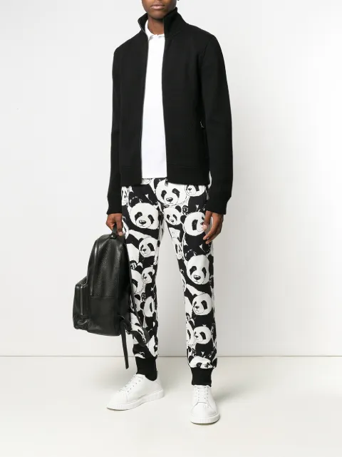 DOLCE & GABBANA PANDA PRINT TRACK PANTS
