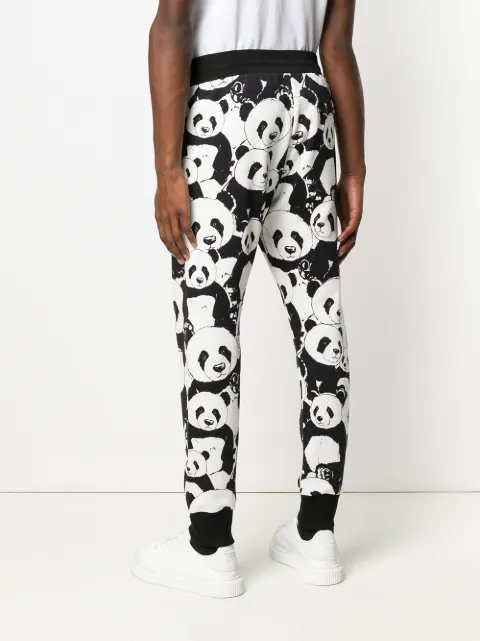 DOLCE & GABBANA PANDA PRINT TRACK PANTS