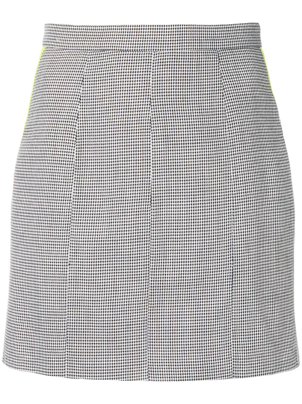 mini pencil skirt black and white