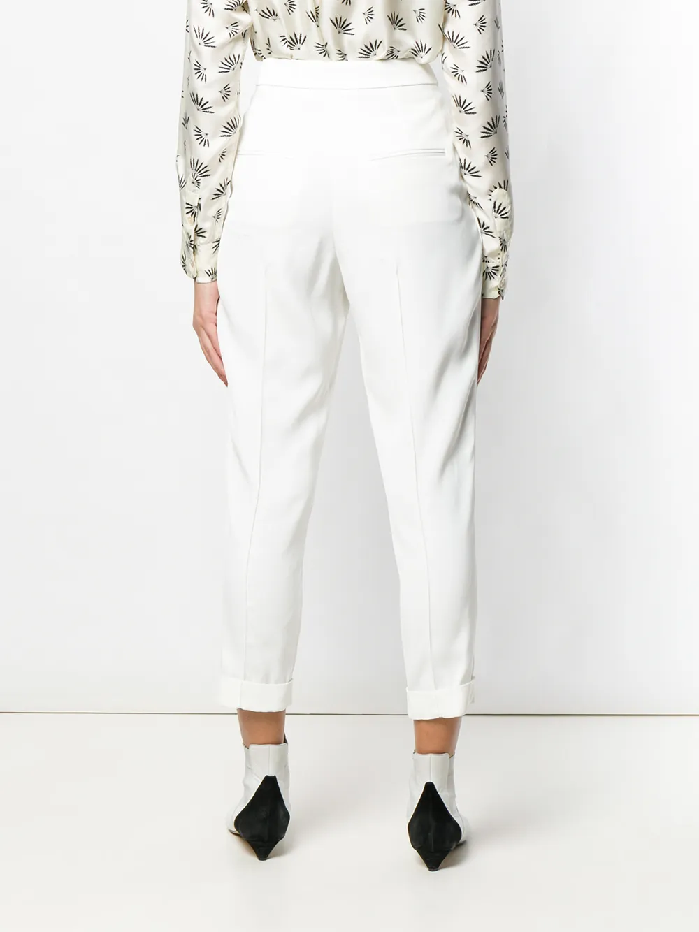 ISABEL MARANT Prissa broek met taps toelopende pijpen Wit