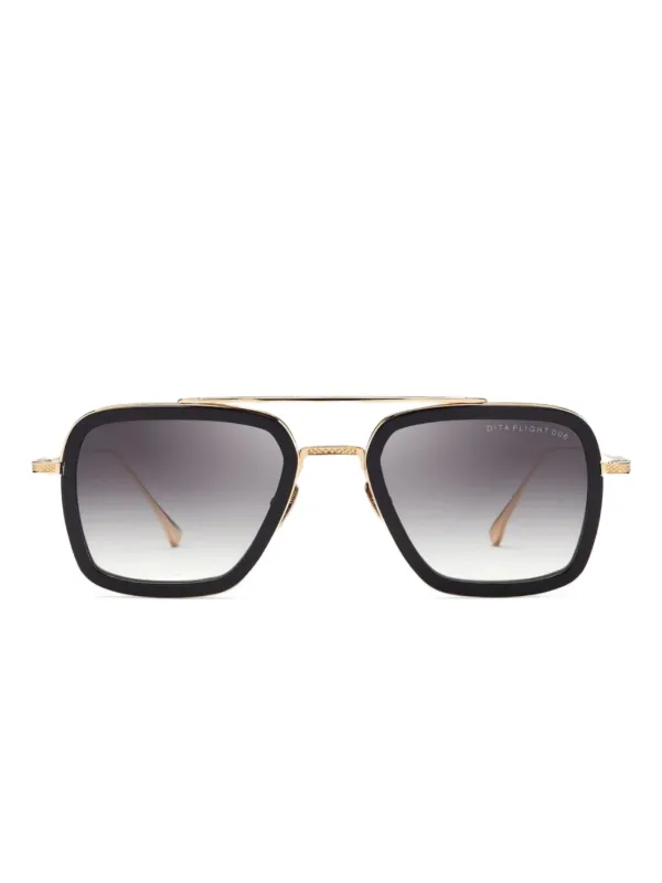 DITA ブラック＆ゴールド FLIGHT.006 サングラス Dita Eyewear Flight 006 サングラス 通販 - FARFETCH