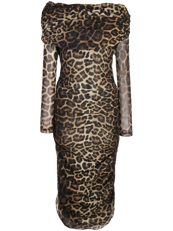 christian siriano leopard dress