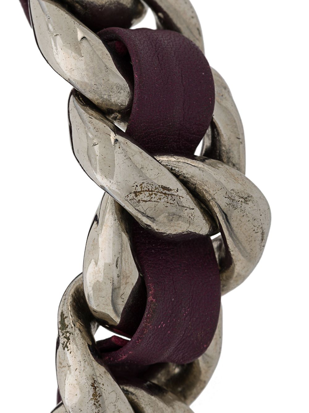 Pre-owned Chanel 2002 Woven Detail Bracelet In Purple