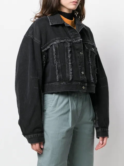 acne studios cropped denim jacket