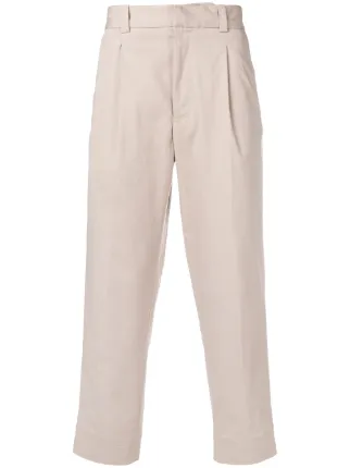 cuffed cropped trousers