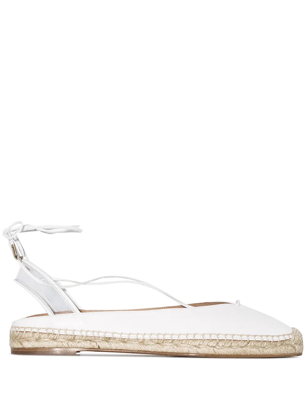 flat espadrilles with ankle ties