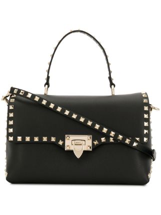 valentino rockstud top handle bag