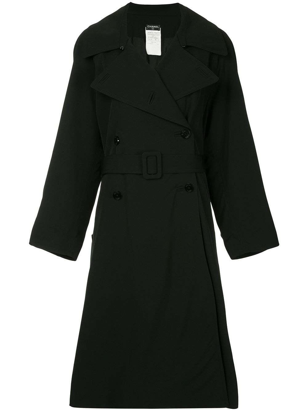 CHANEL Pre-Owned 1997 Belted Trench Coat - Farfetch