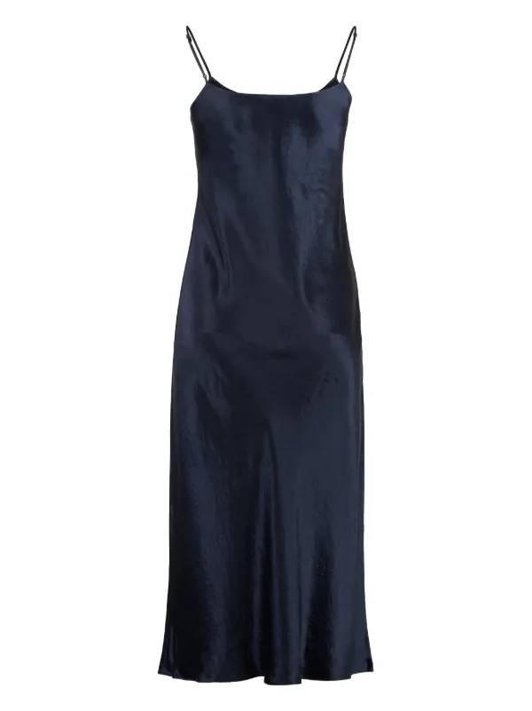 navy slip dress midi navy cocktail dress midi SABLYN TAYLOR MIDI SILK SLIP DRESS