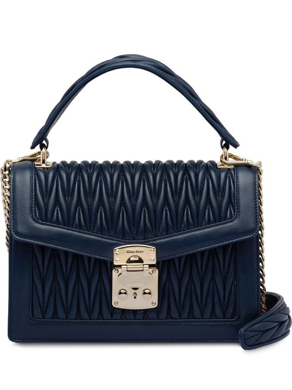 blue miu miu bag