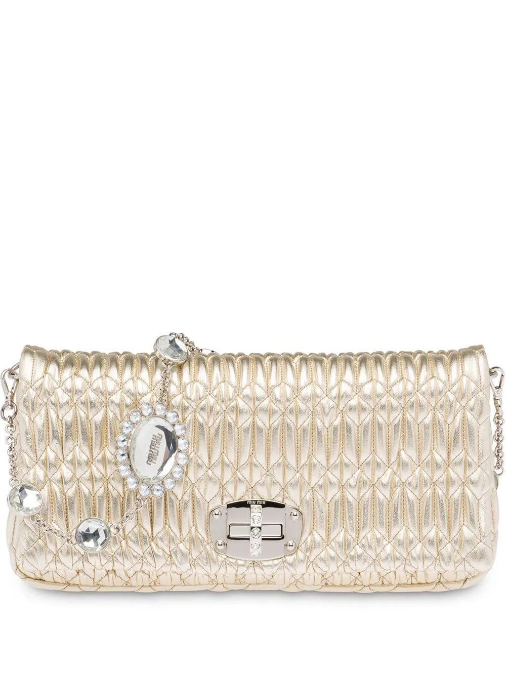 

Miu Miu Iconic Crystal bag - Gold