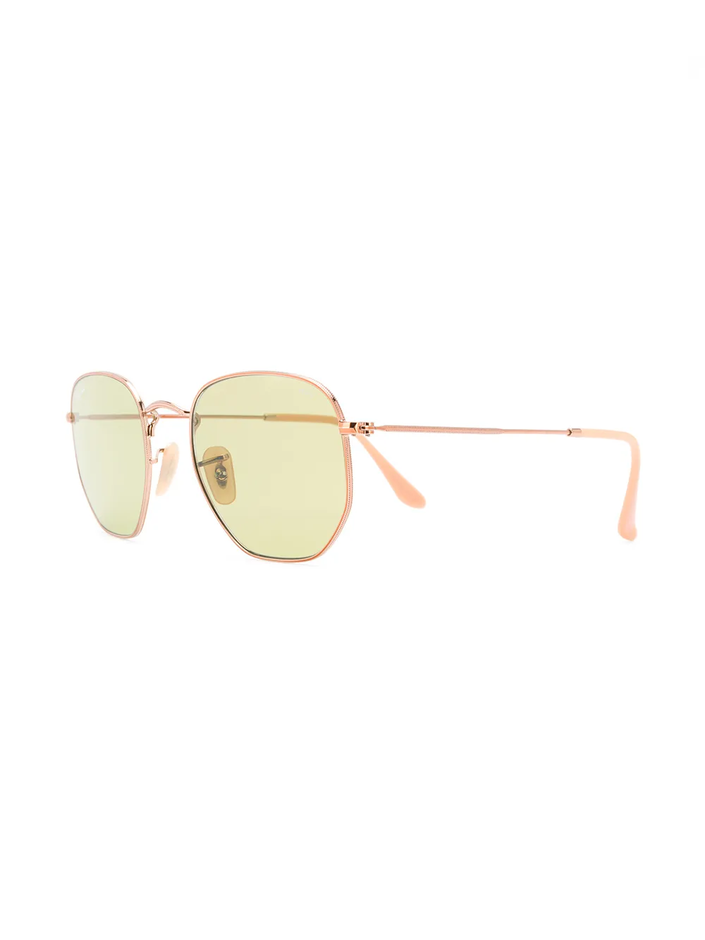 Ray-Ban RB3548N zonnebril met hexagonaal montuur Goud