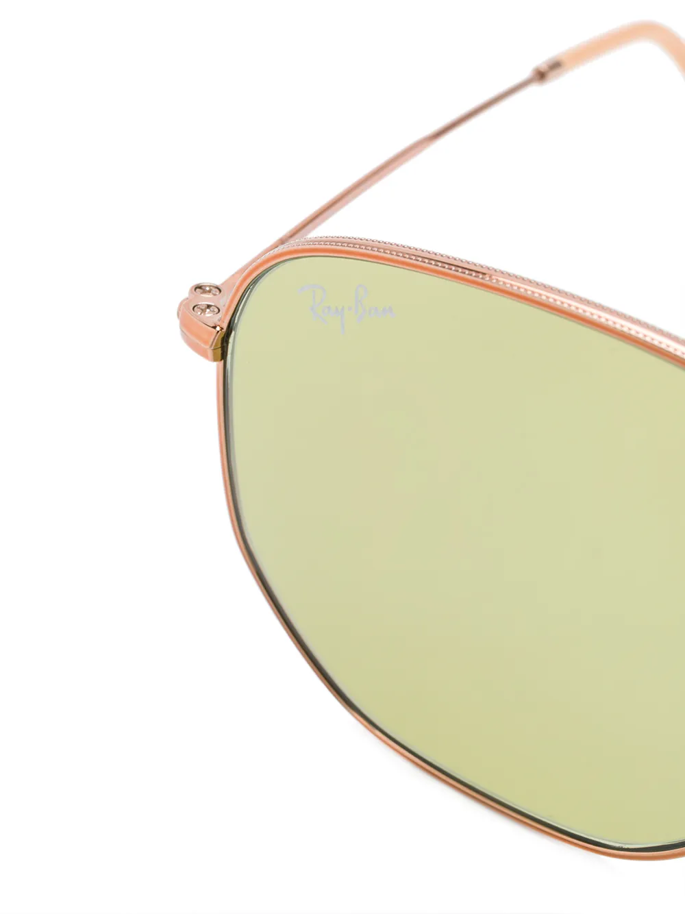Ray-Ban RB3548N zonnebril met hexagonaal montuur Goud