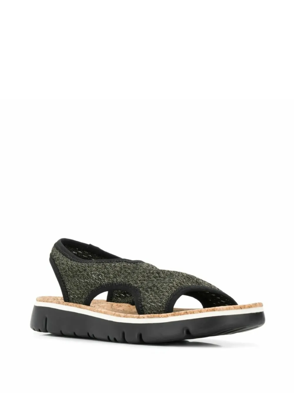 Camper Oruga slingback sandalen Zwart