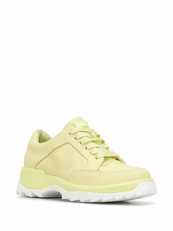 pastel yellow sneakers