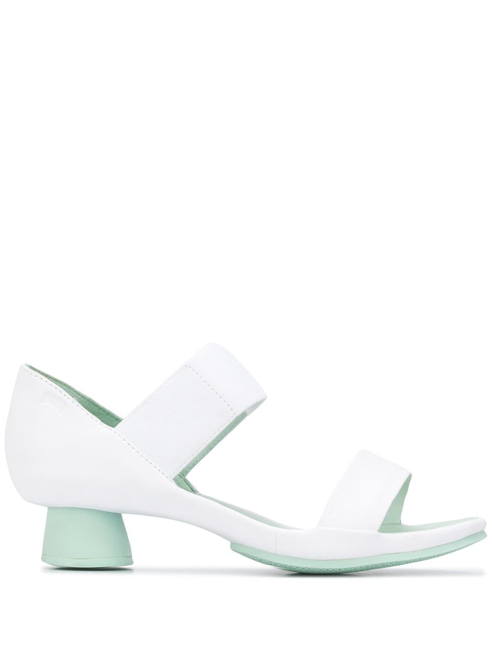 mint green block heel sandals