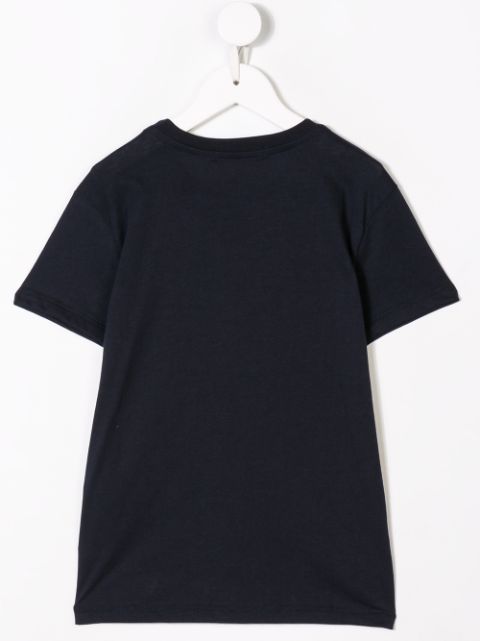Msgm Kids logo embroidered T-shirt $51 - Buy Online - Mobile Friendly ...