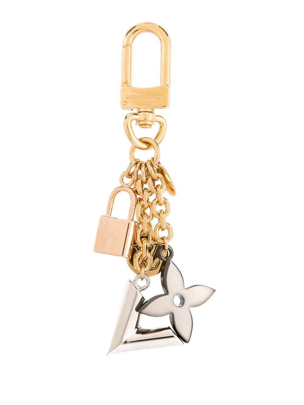 Louis Vuitton Logo Charm Keychain - Farfetch