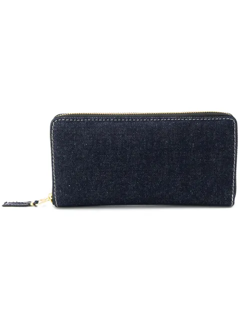 Comme Des Garçons Wallet denim zip around wallet