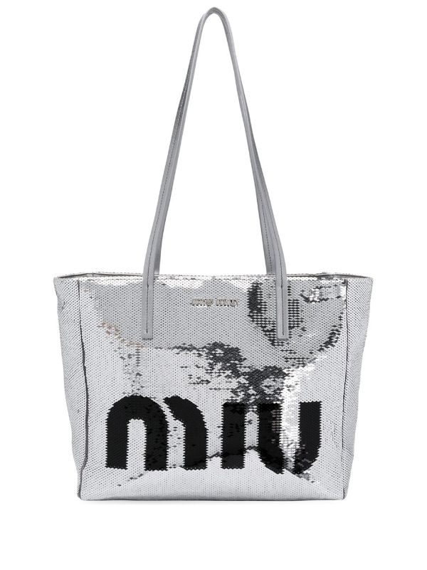 sequin tote bag