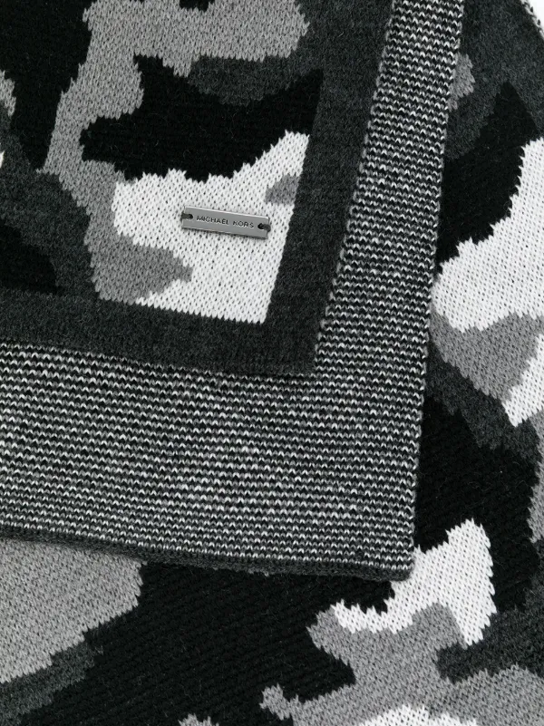 michael kors camo scarf