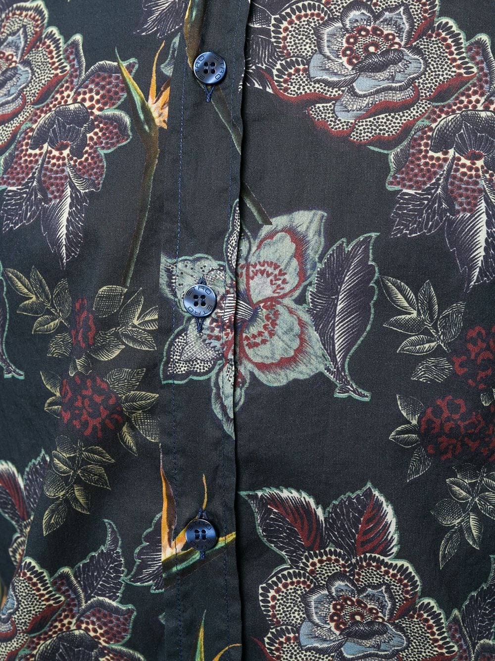фото Etro рубашка с цветочным принтом