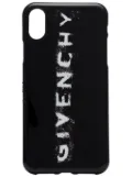 Givenchy black and white faded logo print iPhone X phone case