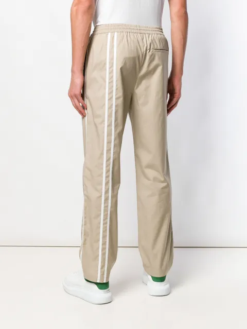 helmut lang striped track pants