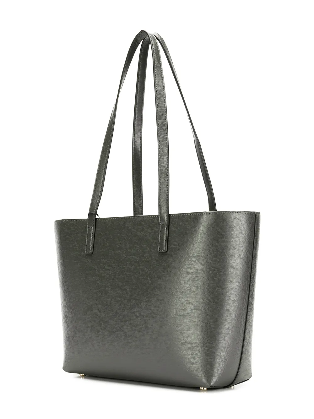 dkny logo plaque tote bag