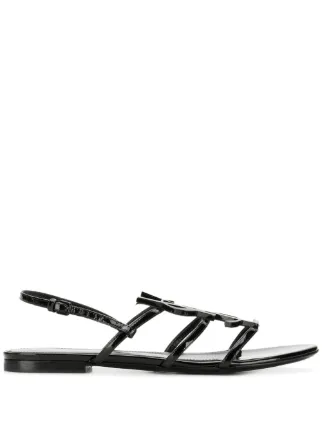 ysl logo sandals
