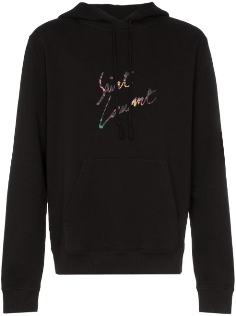 saint laurent logo hoodie