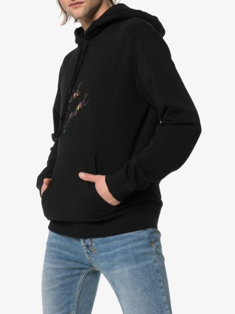 saint laurent logo hoodie