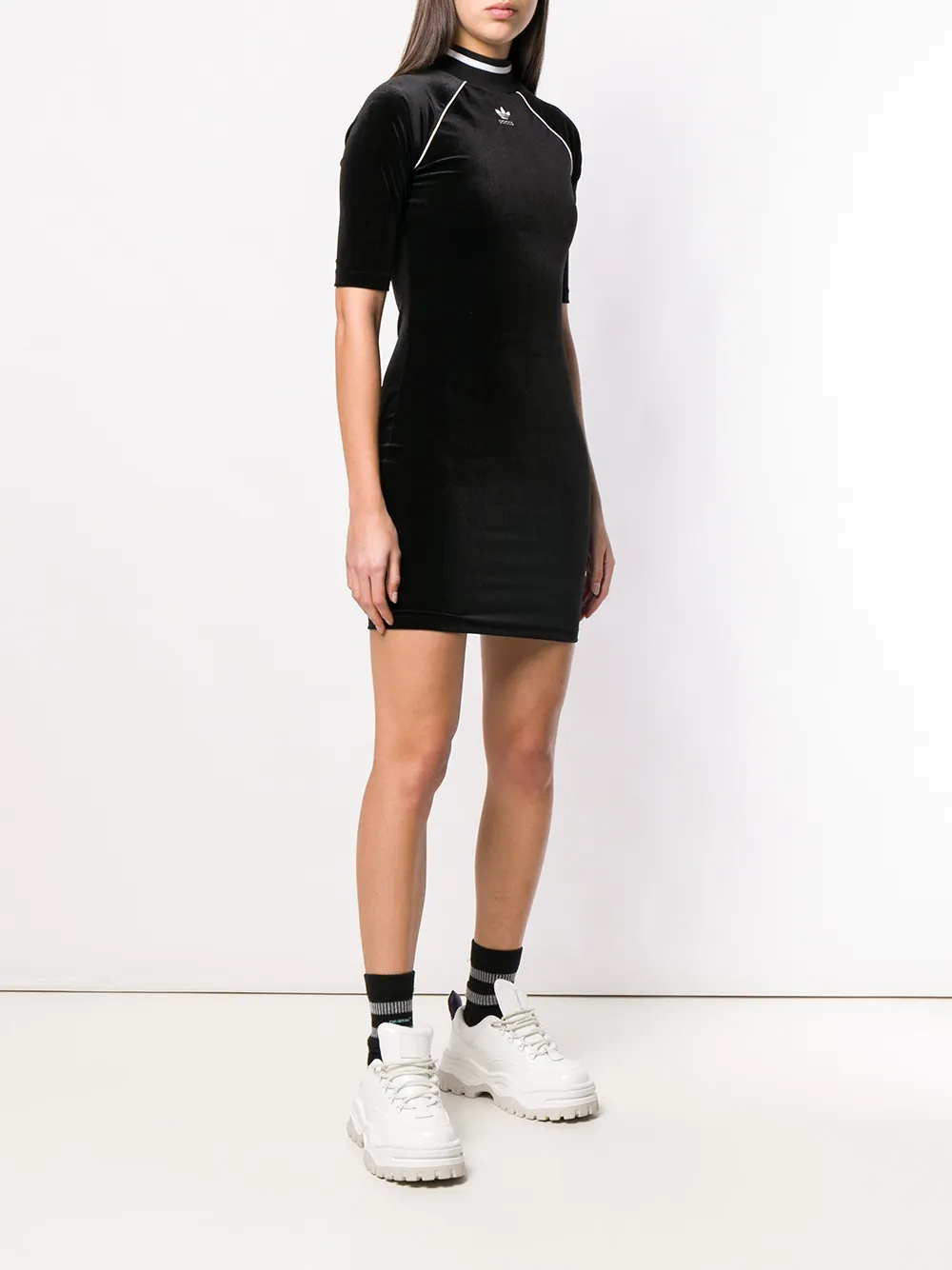 adidas Originals T-shirt jurk Zwart