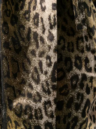 leopard wrap dress展示图