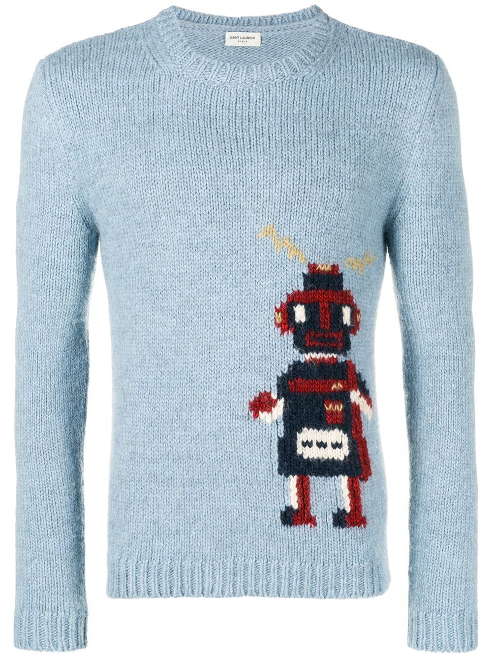 Saint Laurent Robot Jacquard Sweater - Farfetch