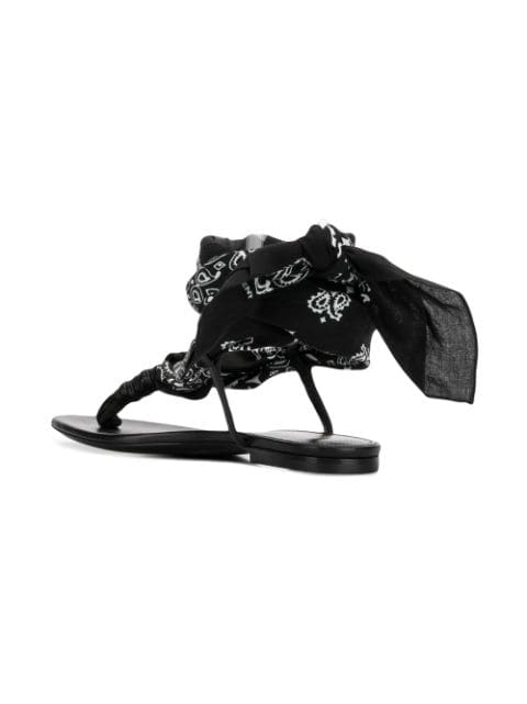 saint laurent bandana sandals