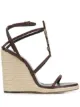 Image 1 of Saint Laurent Cassandra wedge sandals
