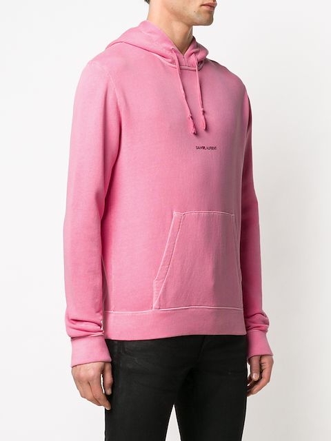 pink saint laurent hoodie