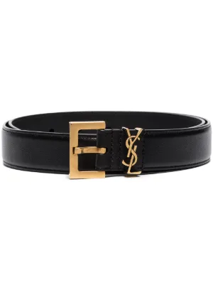 cassandre thin belt with square buckle in box saint laurent leather