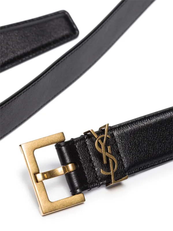 Monogram square-buckle belt