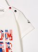 Moncler Kids تيشيرت بشعار