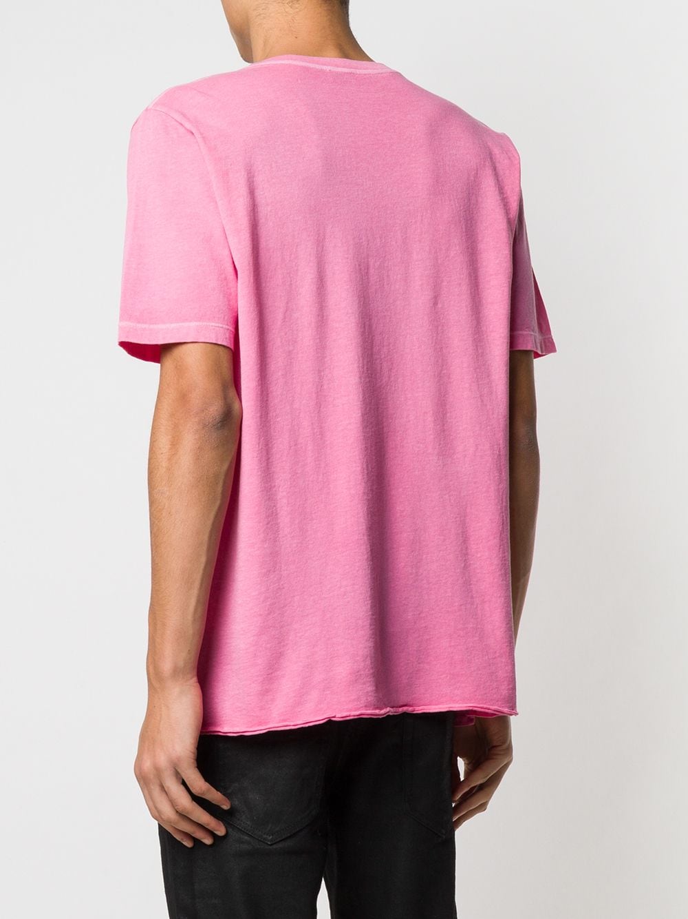 Shop pink Saint Laurent logo T-shirt with Express Delivery - Farfetch