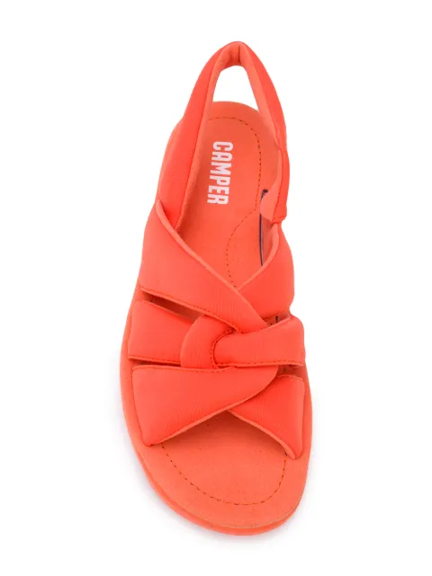 camper orange sandals