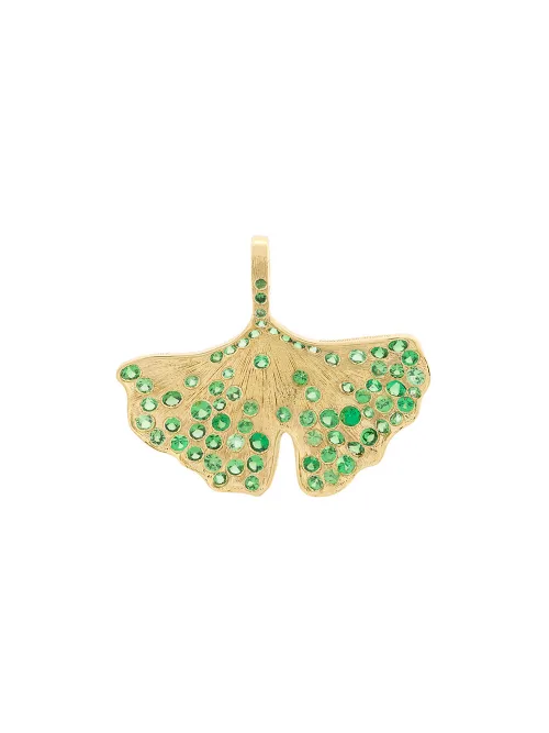 Pendentif Ginkgo en 18ct - Aurelie Bidermann - Modalova