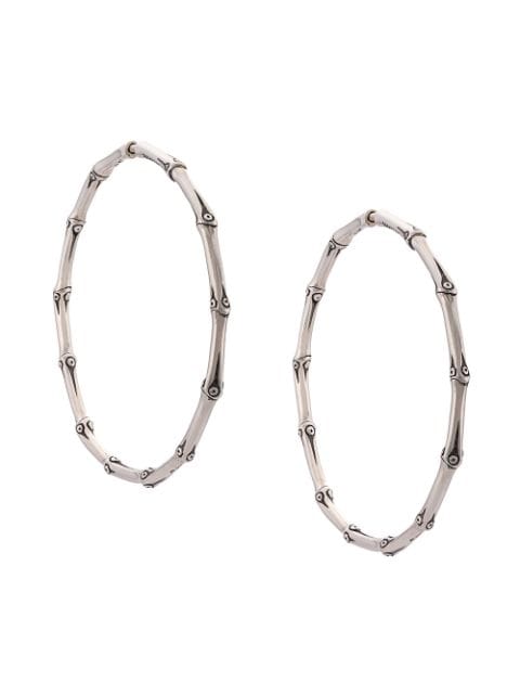 John Hardy Bamboo large hoop earrings