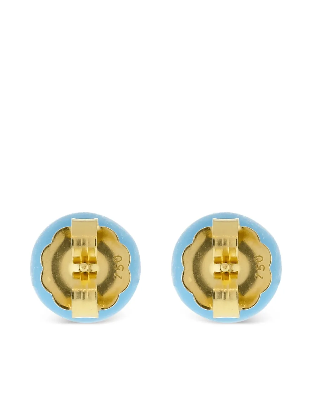  Irene Neuwirth 18k Yellow Gold Gumball Stud Earrings 